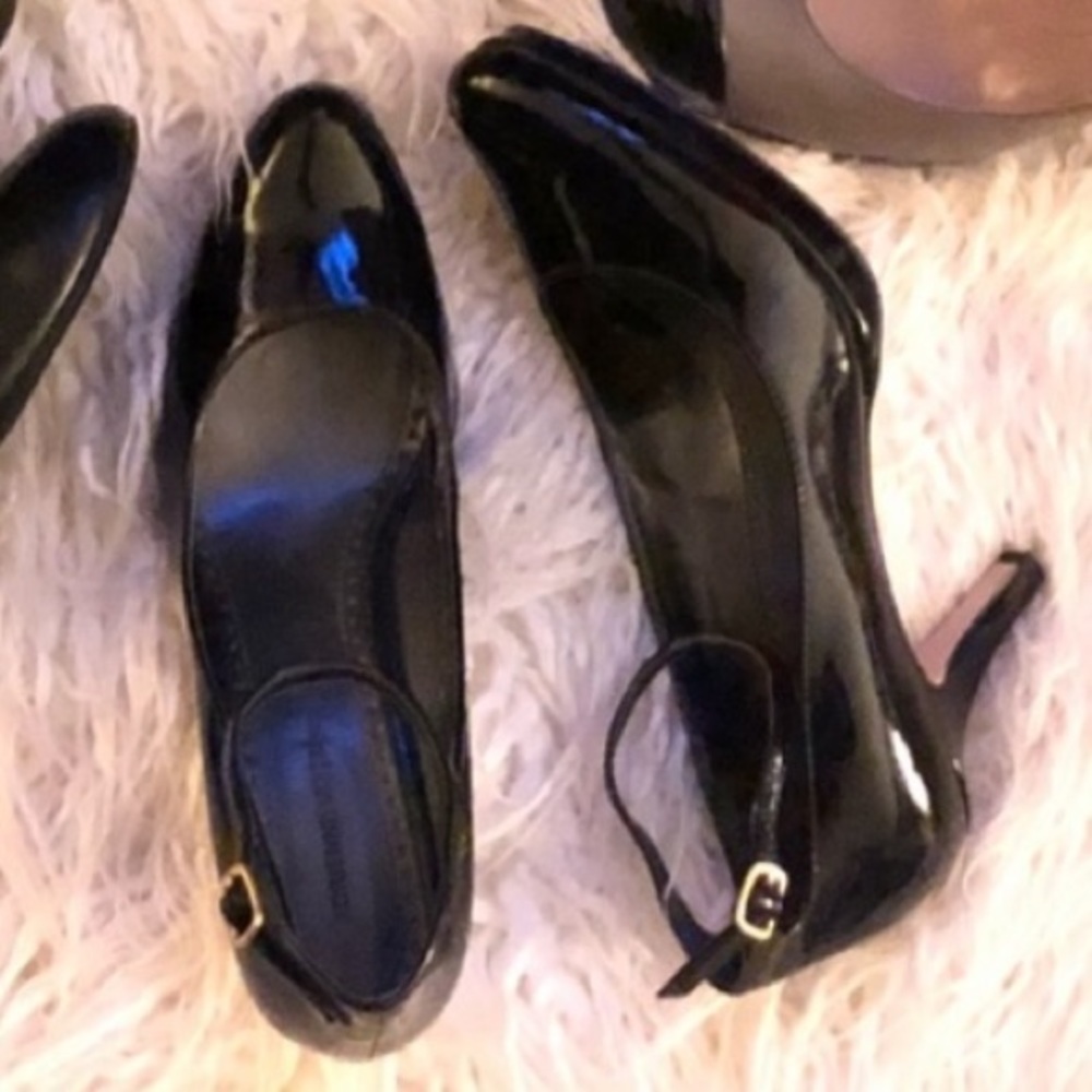 Adrienne Vittadini Black Patent Heels